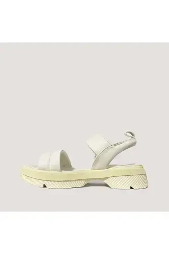 1020 Women's Leather Sandals - White - 37 - 3