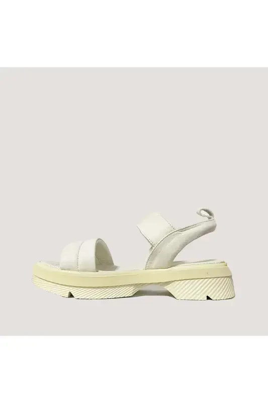 1020 Women's Leather Sandals - White - 37 - 3