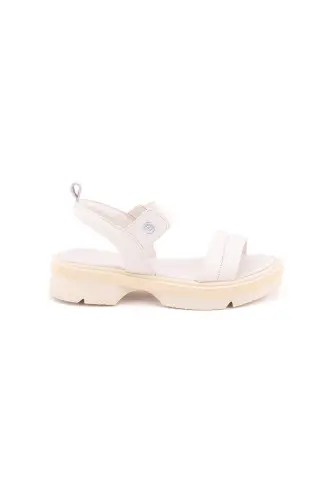 1020 Women's Leather Sandals - White - 37 - 1