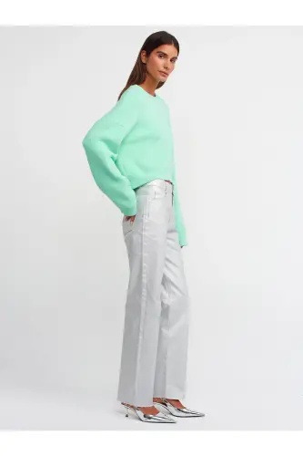 10276 Bisiklet Yaka Kazak-cam Göbeği-Cam Göbeği - 3