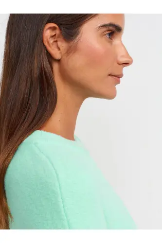 10276 Bisiklet Yaka Kazak-cam Göbeği-Cam Göbeği - 4