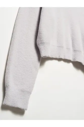 10276 Crew Neck Sweater-Light Gray-Light Gray - 3
