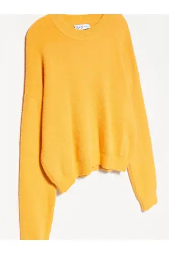 10276 Velosiped yoqali kozok-sariq-Sariq - 3