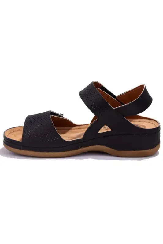 104424c Black Orthopedic Daily Women's Sandal - 3