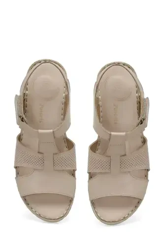 105126.Z4FX Beige Women's Comfort Sandal - 4