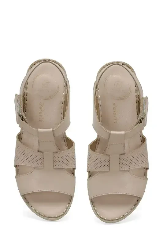 105126.Z4FX Beige Women's Comfort Sandal - 4
