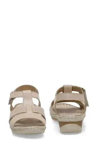 105126.Z4FX Beige Women's Comfort Sandal - 5