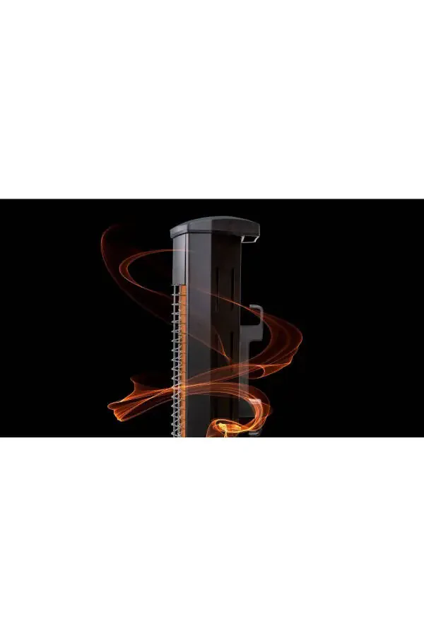 10552 Вертикальный нагреватель с корпусом из листовой стали 2000 Вт Черный - 2