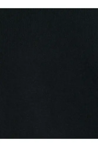 10633 Bisiklet Yaka Yünlü Basic Triko Kazak-Siyah-Siyah - 4