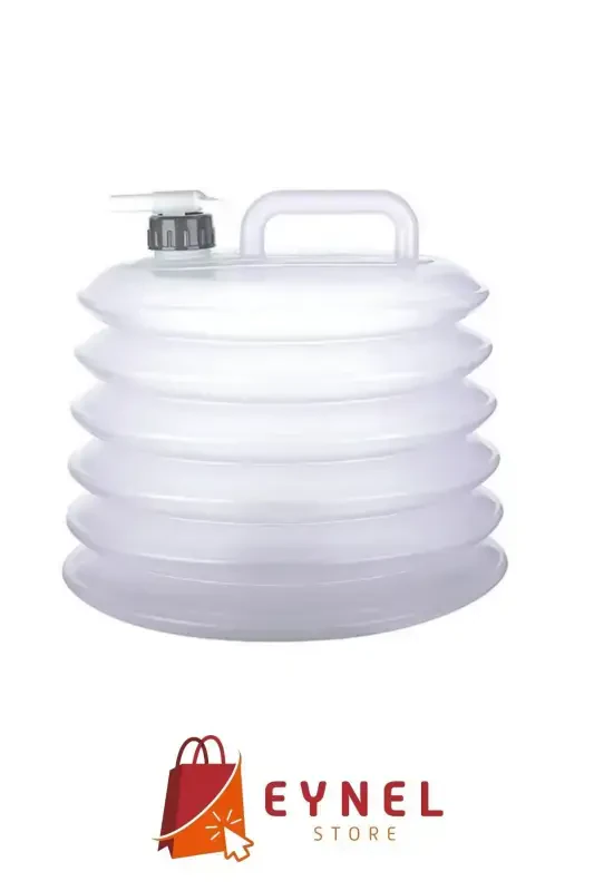 10L Foldable Water Jug with Tap, Accordion Water Carafe with Spout Plastic Picnic Camping - 6
