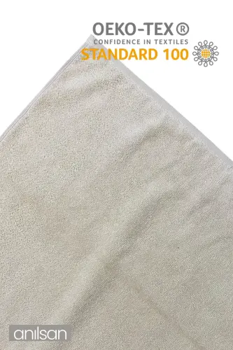 10'lu Düz Bej El Havlusu - 50x90 Cm, 225 Gr, %100 Pamuk, Spa Ve Otel Havlusu - Bej - 3