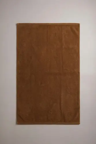 10'lu Düz Kahverengi El Havlusu - 50x90 Cm, 225 Gr, %100 Pamuk, Spa Ve Otel Havlusu-Kahverengi - 2