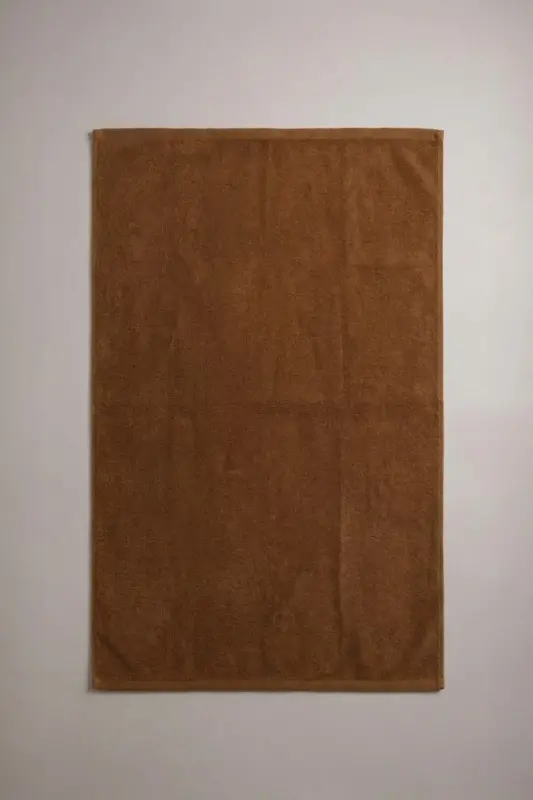10'lu Düz Kahverengi El Havlusu - 50x90 Cm, 225 Gr, %100 Pamuk, Spa Ve Otel Havlusu-Kahverengi - 2