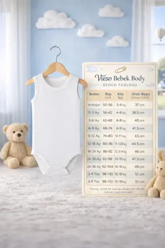 10'lu Kısa Kollu Zarf YakaKız Erkek Pamuklu Bebek Body - 10lukısakol - RANY BABY KIDS (1)