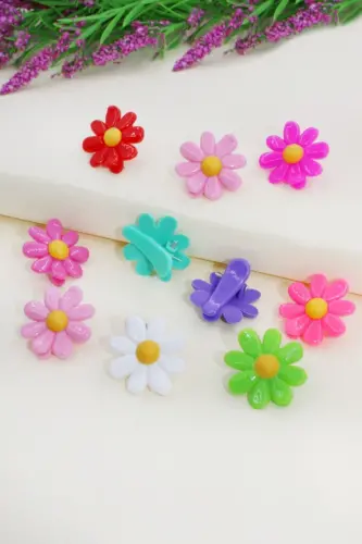 10’lu Renkli Papatya Toka Seti - Color daisy - C&E DESIGN (1)