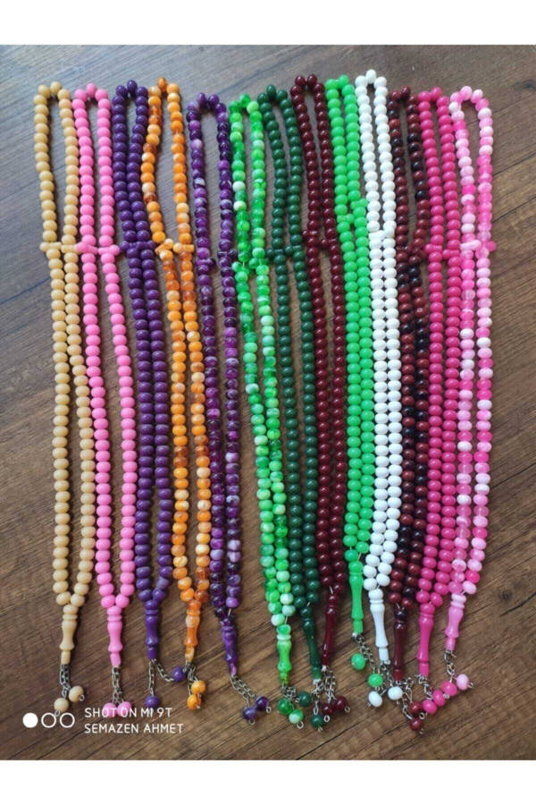 10pcs Mixed Muslim Prayer (Dhikr) Tasbih Beads 10mm - 1