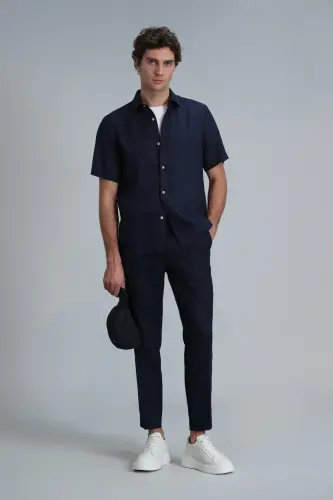 111190328 Karl Spor Erkek Chino Pantolon Slim Fit Erkek Pantolon LACİVERT - Lacivert - 4