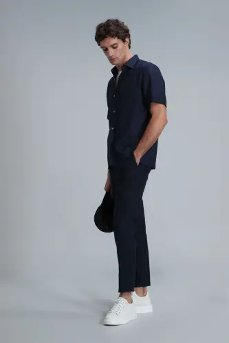 111190328 Karl Spor Erkek Chino Pantolon Slim Fit Erkek Pantolon LACİVERT - Lacivert - 6