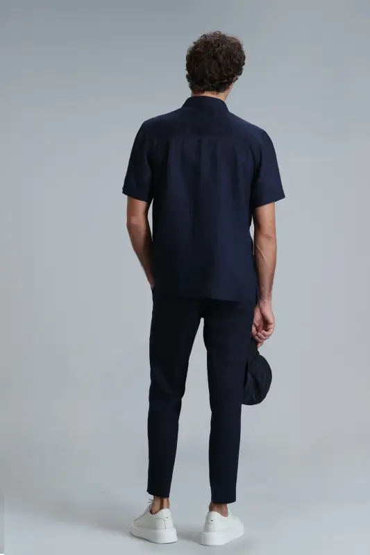 111190328 Karl Spor Erkek Chino Pantolon Slim Fit Erkek Pantolon LACİVERT - Lacivert - 7