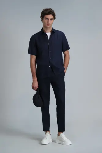 Karl Spor Erkek Chino Pantolon Slim Fit Lacivert - Lacivert - 3