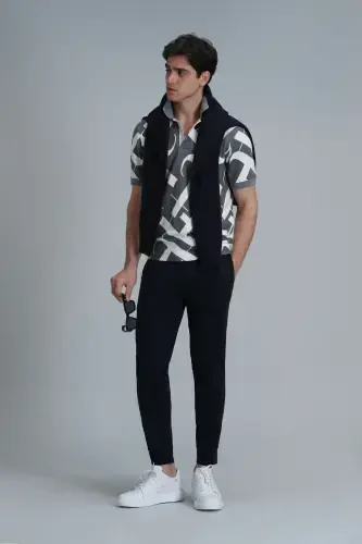 Pito Jogger Pantolon Tailored Fit Lacivert-Lacivert - 3