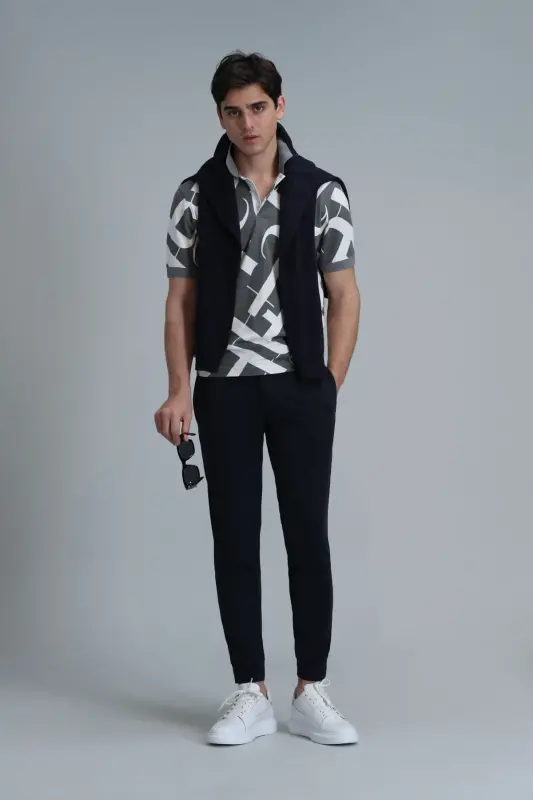 Pito Jogger Pantolon Tailored Fit Lacivert - Lacivert - 5