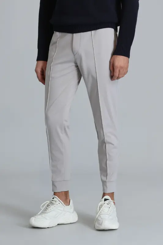 111190330 Pito Jogger Pants Tailored Fit Men's Pants STONE-Stone - 2