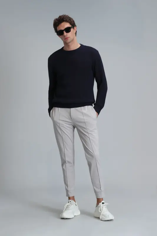 111190330 Pito Jogger Pants Tailored Fit Men's Pants STONE-Stone - 5