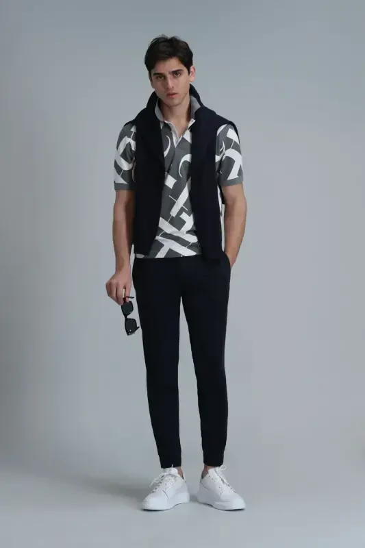 111190330 Pito Jogger Shim Tailored Fit Erkaklar Shimi LACIVERT-Lacivert - 5