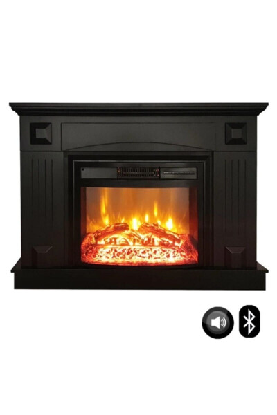 1116s 1800w Decorative Electric Fireplace with Bluetooth and Sound Effects - 2