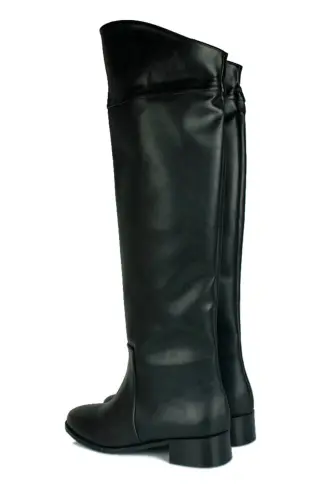 111760 014 Women's Black Large & Small Size Boots - 5