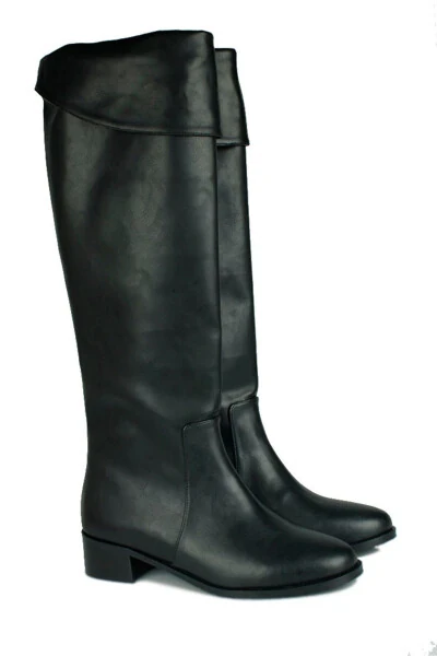 111760 014 Women's Black Large & Small Size Boots - FITBAS