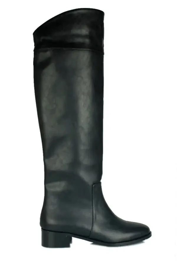 111760 014 Women's Black Large & Small Size Boots - 2