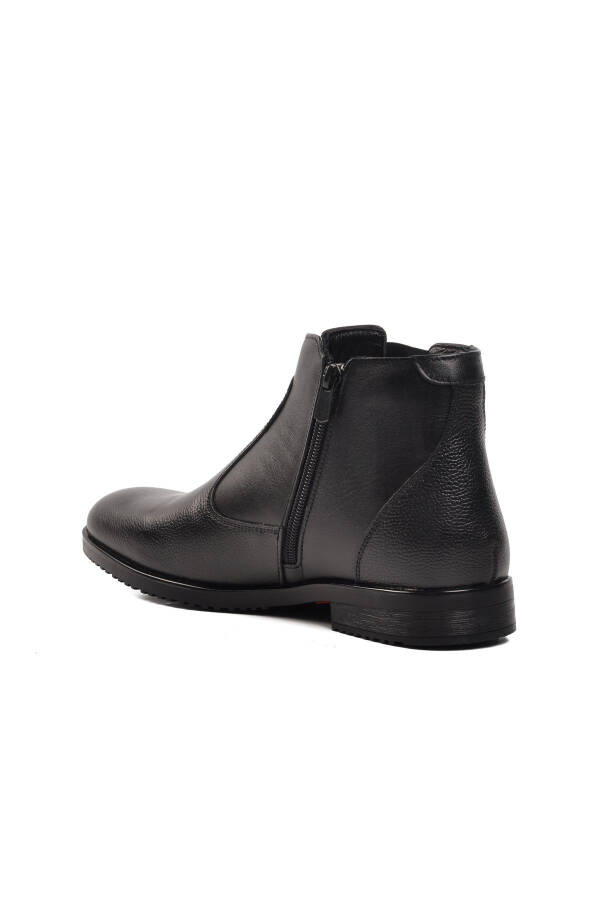 1196063-24K Siyah Floter Hakiki Deri Erkek Bot - 4