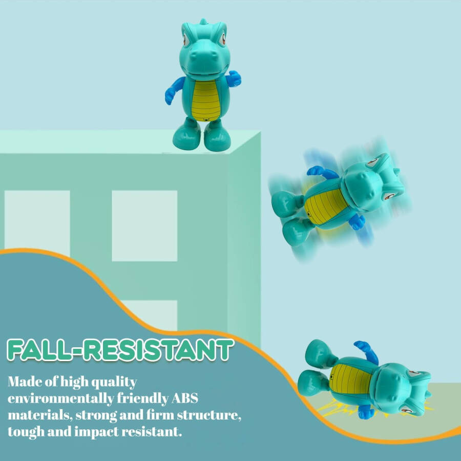 12-24 oylik chaqaloqlar uchun o'yinchoqlar, Musiqiy dinozavr emaklash o'yinchoqlari, Kichkintoylar uchun erta o'rganish ta'limiy harakatlanuvchi o'yinchoqlar - 2
