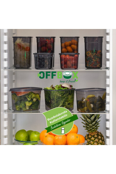 12 Adet 24 Parça 0,55 Litre Kahvaltılık Erzak Saklama Kabı Baharatlık Seti 20 Etiket Hediyeli-ANTRASİT - 12