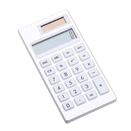 Qsvbeeqj 12Bit Desk Calculator Student Calculators Thin Easy to Carry and Use for Office and School School Calculators - 1
