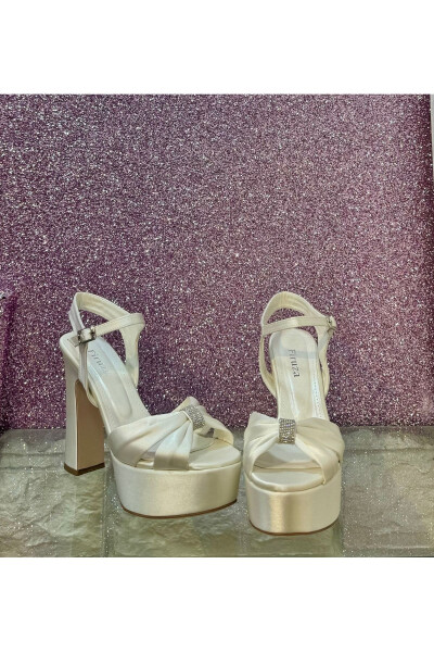 12 cm bridal shoes with platform - 2