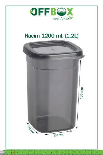 12 dona 24 qismli 1,2 litrli kvadrat shakldagi oziq-ovqat mahsulotlari va dukkaklilarni saqlash uchun konteyner to'plami ziravorlar idishi 20 ta yorliq sovg'a sifatida - 8