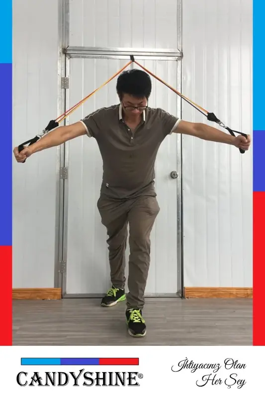 ® 12 dona Deluxe Professional Lateks Premium sifatli Fitness Konditsion Sport Asboblari Qarshilik Bandlari To'plami - 3