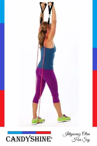 ® 12 dona Deluxe Professional Lateks Premium sifatli Fitness Konditsion Sport Asboblari Qarshilik Bandlari To'plami - 7