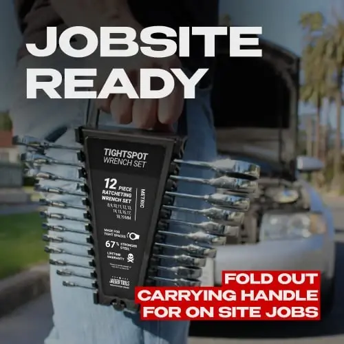 12 dona MM/Metrik TIGHTSPOT Tishli kalitlari - Tezkor kalit organizatori bilan - Bizning tishli kombinatsiyalangan kalitlar to'plamlaridagi standartimiz. - 3