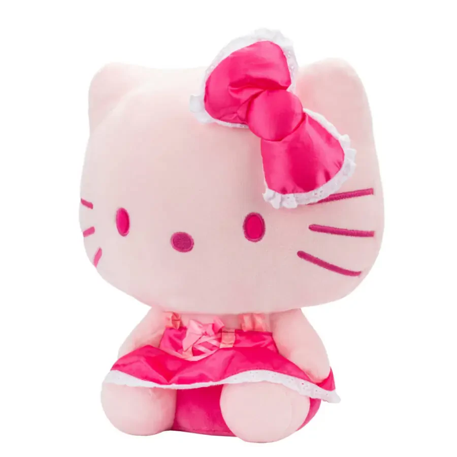 12 dyuymli Pushti Monoxrom Hello Kitty Bolalar Yumshoq O'yinchoq - 3