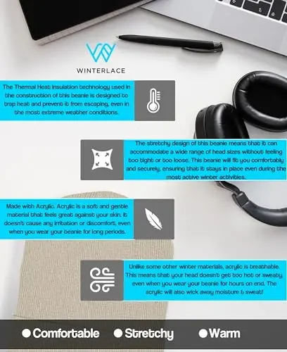 12 erkaklar va ayollar uchun qishki shapkalar to'plami, issiq va qulay trikotaj qalpog'i, ulgurji - 3