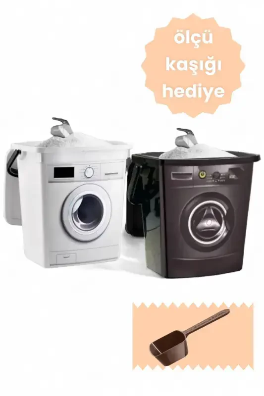 12 Liter Decorative Detergent Container - 6 x 6l Machine Shaped - FERAH PLASTİK