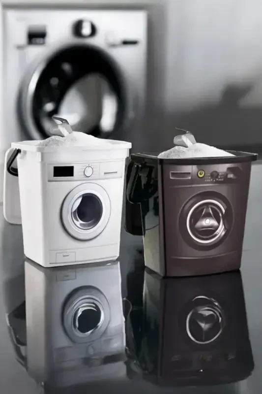 12 литрли декоратив ювиш воситалари идиши, ювиш воситалари контейнери - 6+6 литрли машина шаклида - 3