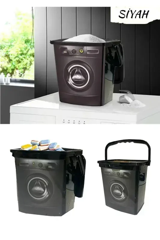 12 литрли декоратив ювиш воситалари идиши, ювиш воситалари контейнери - 6+6 литрли машина шаклида - 7