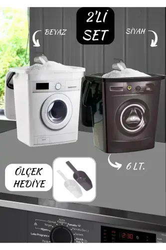 12-литровый декоративный контейнер для моющего средства, емкость для моющего средства - 6 по 6л, форма машины - 5