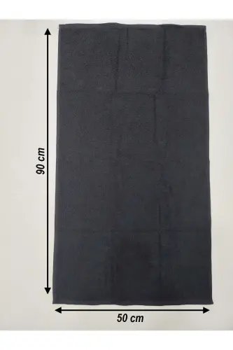 12-Pack Black Hairdresser Barber Towel 50x90 | Professional Hair Towel Economic Set - Black - 4