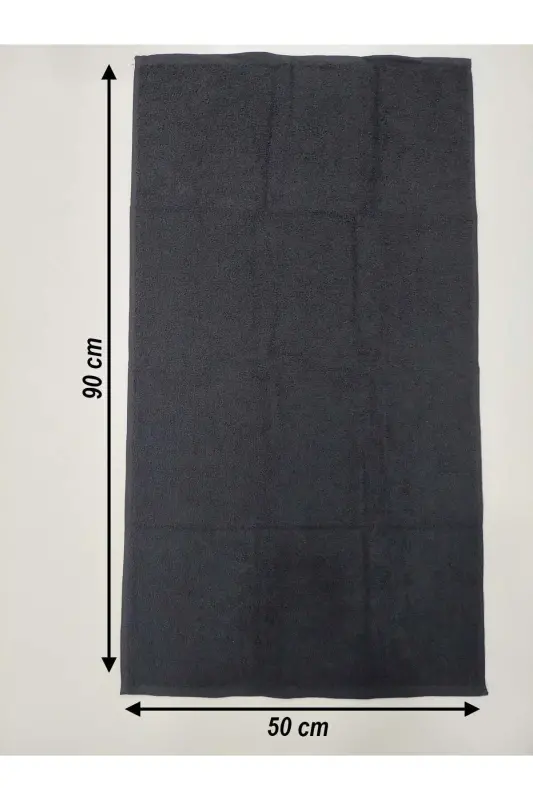 12-Pack Black Hairdresser Barber Towel 50x90 | Professional Hair Towel Economic Set - Black - 4
